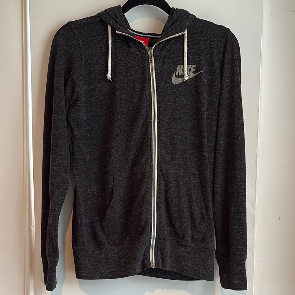 Nike dark gray Zip-Up Hoodie. Size medium.